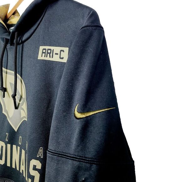 Nike Arizona Cardinals Salute To Service Hoodie M Black Team Issue Kenny Bell - Picture 5 of 9